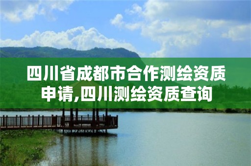 四川省成都市合作测绘资质申请,四川测绘资质查询