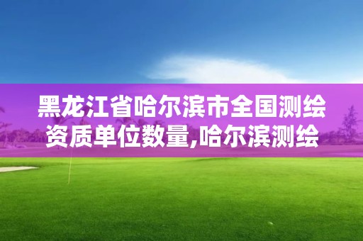 黑龙江省哈尔滨市全国测绘资质单位数量,哈尔滨测绘内业招聘信息