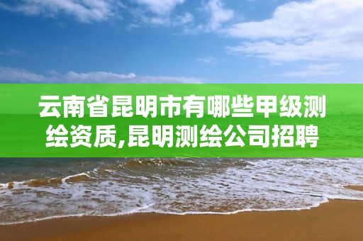 云南省昆明市有哪些甲级测绘资质,昆明测绘公司招聘信息