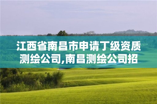 江西省南昌市申请丁级资质测绘公司,南昌测绘公司招聘