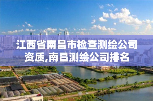 江西省南昌市检查测绘公司资质,南昌测绘公司排名