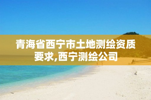 青海省西宁市土地测绘资质要求,西宁测绘公司