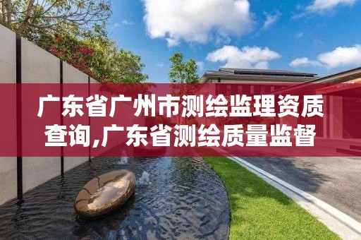 广东省广州市测绘监理资质查询,广东省测绘质量监督检验站