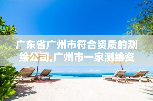 广东省广州市符合资质的测绘公司,广州市一家测绘资质单位。