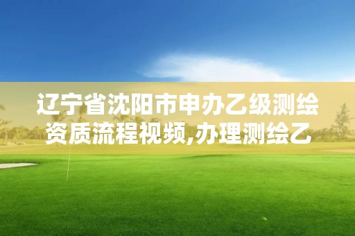 辽宁省沈阳市申办乙级测绘资质流程视频,办理测绘乙级资质要求