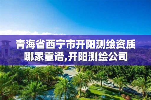 青海省西宁市开阳测绘资质哪家靠谱,开阳测绘公司