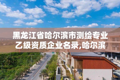 黑龙江省哈尔滨市测绘专业乙级资质企业名录,哈尔滨甲级测绘公司。