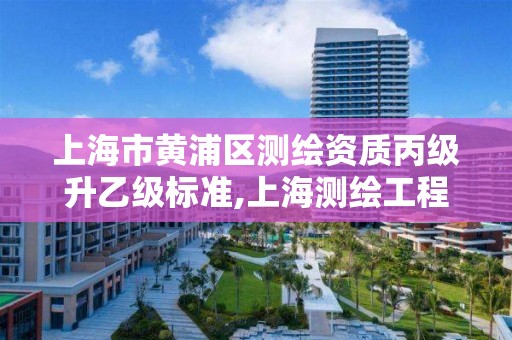 上海市黄浦区测绘资质丙级升乙级标准,上海测绘工程师职称评定条件及流程