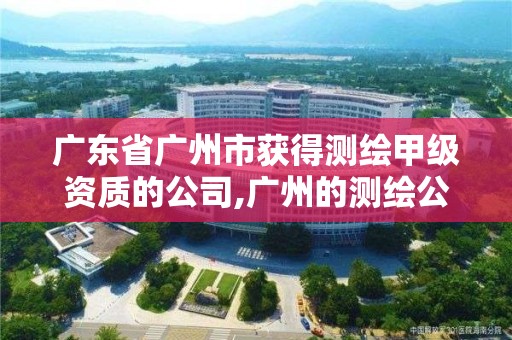 广东省广州市获得测绘甲级资质的公司,广州的测绘公司有哪些。