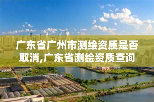 广东省广州市测绘资质是否取消,广东省测绘资质查询