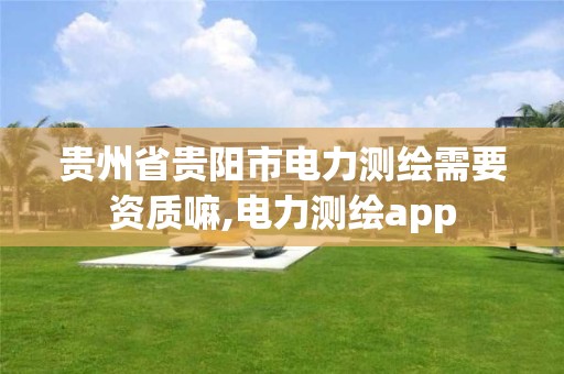 贵州省贵阳市电力测绘需要资质嘛,电力测绘app