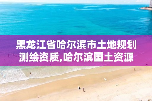 黑龙江省哈尔滨市土地规划测绘资质,哈尔滨国土资源勘测规划院地址