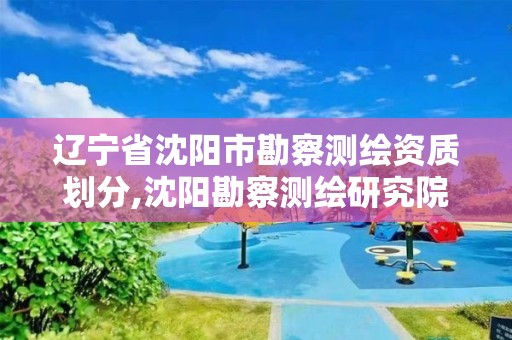 辽宁省沈阳市勘察测绘资质划分,沈阳勘察测绘研究院工资多少