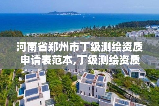 河南省郑州市丁级测绘资质申请表范本,丁级测绘资质要求。