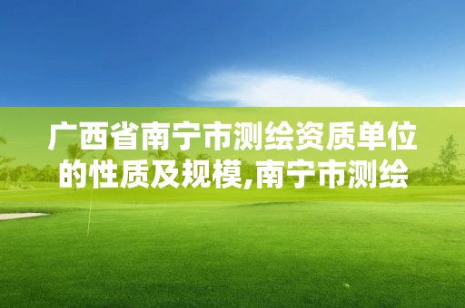 广西省南宁市测绘资质单位的性质及规模,南宁市测绘院。