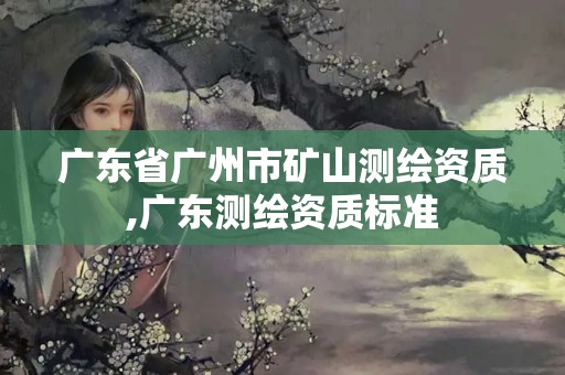 广东省广州市矿山测绘资质,广东测绘资质标准