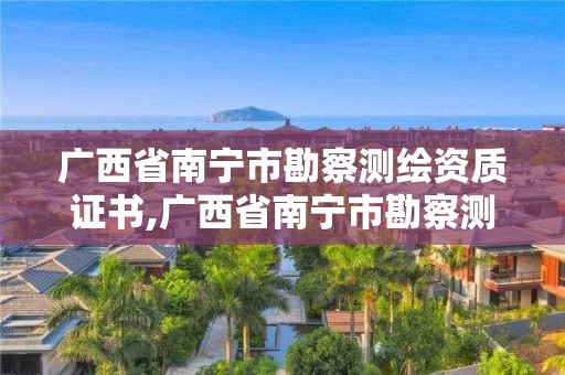 广西省南宁市勘察测绘资质证书,广西省南宁市勘察测绘资质证书在哪里考