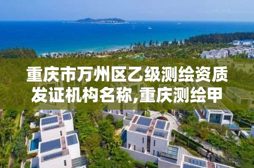 重庆市万州区乙级测绘资质发证机构名称,重庆测绘甲级