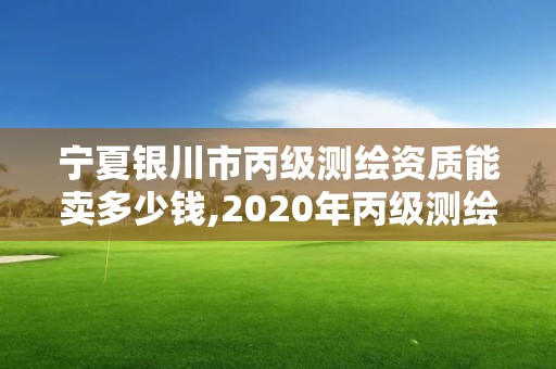 宁夏银川市丙级测绘资质能卖多少钱,2020年丙级测绘资质会取消吗。