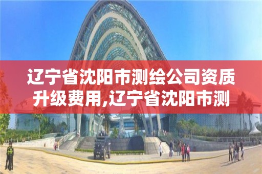 辽宁省沈阳市测绘公司资质升级费用,辽宁省沈阳市测绘公司资质升级费用多少