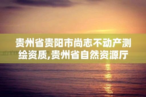 贵州省贵阳市尚志不动产测绘资质,贵州省自然资源厅关于测绘资质延长。