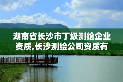 湖南省长沙市丁级测绘企业资质,长沙测绘公司资质有哪家