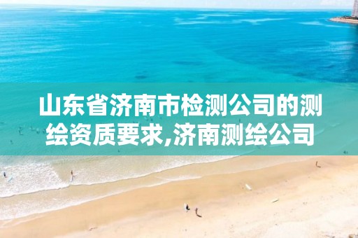 山东省济南市检测公司的测绘资质要求,济南测绘公司都有哪些。