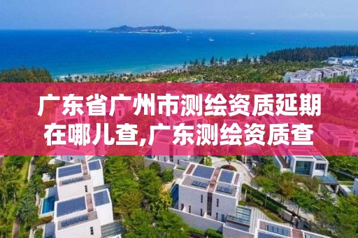 广东省广州市测绘资质延期在哪儿查,广东测绘资质查询。