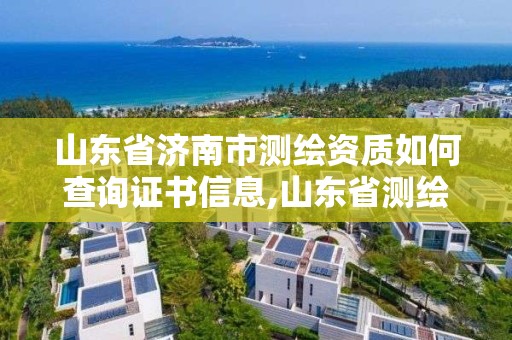 山东省济南市测绘资质如何查询证书信息,山东省测绘资质专用章图片。