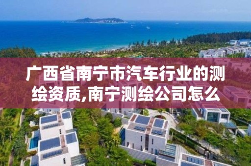 广西省南宁市汽车行业的测绘资质,南宁测绘公司怎么收费标准。