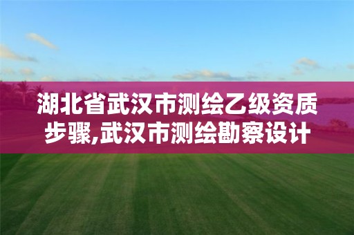 湖北省武汉市测绘乙级资质步骤,武汉市测绘勘察设计甲级资质公司