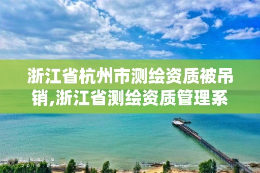 浙江省杭州市测绘资质被吊销,浙江省测绘资质管理系统