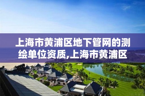 上海市黄浦区地下管网的测绘单位资质,上海市黄浦区测绘中心。