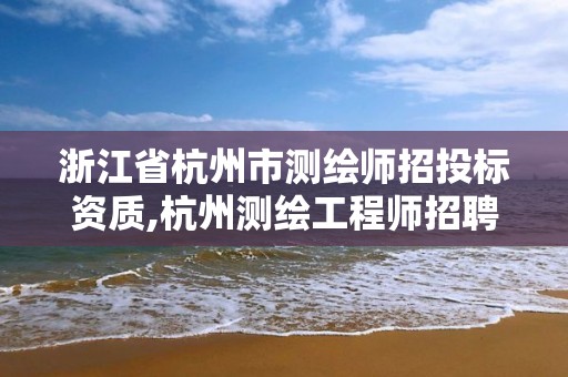 浙江省杭州市测绘师招投标资质,杭州测绘工程师招聘