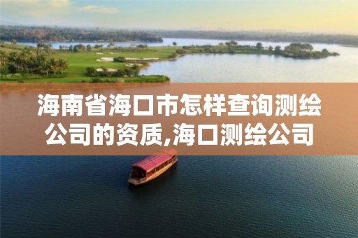 海南省海口市怎样查询测绘公司的资质,海口测绘公司排行榜。