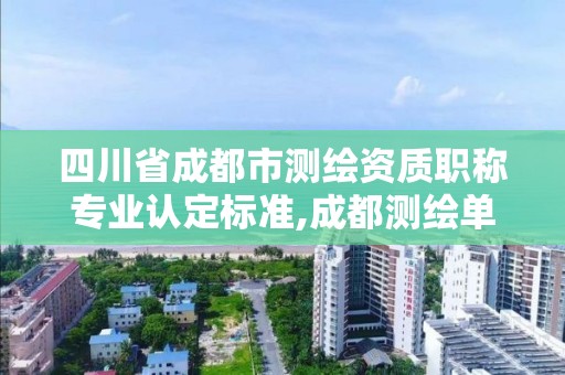 四川省成都市测绘资质职称专业认定标准,成都测绘单位。