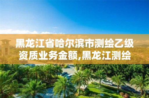 黑龙江省哈尔滨市测绘乙级资质业务金额,黑龙江测绘公司乙级资质