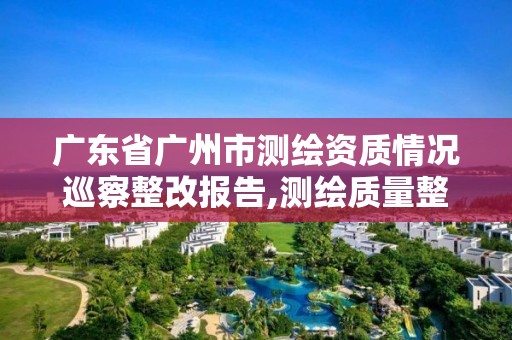 广东省广州市测绘资质情况巡察整改报告,测绘质量整改要求