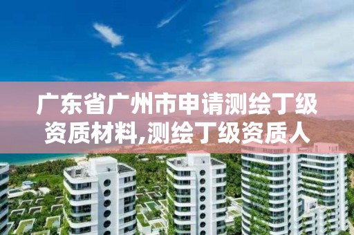 广东省广州市申请测绘丁级资质材料,测绘丁级资质人员要求