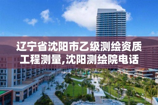 辽宁省沈阳市乙级测绘资质工程测量,沈阳测绘院电话