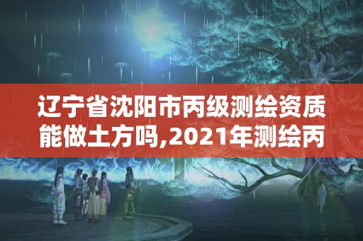 辽宁省沈阳市丙级测绘资质能做土方吗,2021年测绘丙级资质申报条件