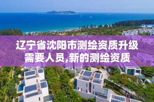 辽宁省沈阳市测绘资质升级需要人员,新的测绘资质