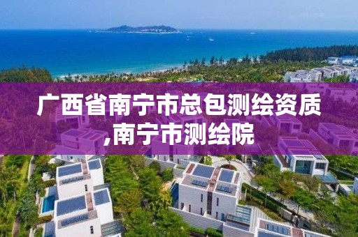 广西省南宁市总包测绘资质,南宁市测绘院