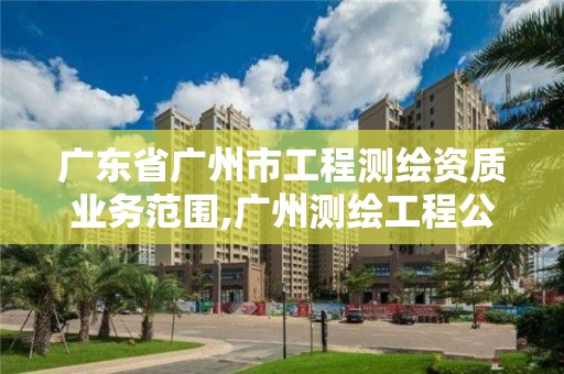 广东省广州市工程测绘资质业务范围,广州测绘工程公司