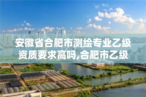 安徽省合肥市测绘专业乙级资质要求高吗,合肥市乙级测绘公司