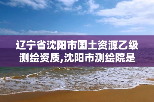 辽宁省沈阳市国土资源乙级测绘资质,沈阳市测绘院是什么单位