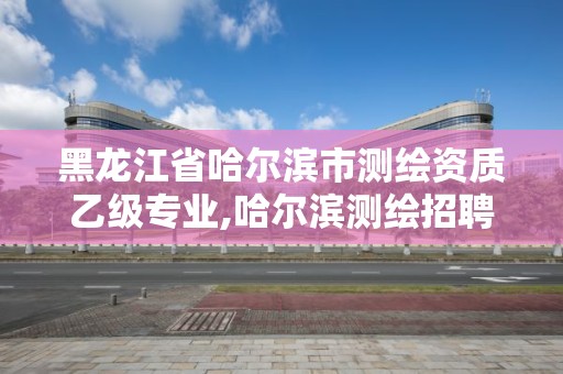 黑龙江省哈尔滨市测绘资质乙级专业,哈尔滨测绘招聘