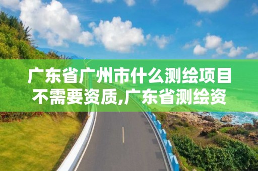 广东省广州市什么测绘项目不需要资质,广东省测绘资质办理流程。