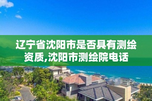 辽宁省沈阳市是否具有测绘资质,沈阳市测绘院电话