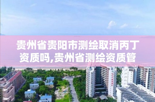 贵州省贵阳市测绘取消丙丁资质吗,贵州省测绘资质管理条例